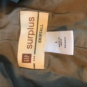 Girls romper skirt olive green GAP size L / 14